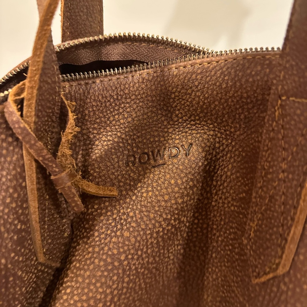 Brown Leather Tote Bag